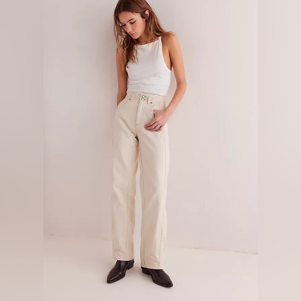 FREE PEOPLE WE THE FREE ASTER STRAIGHT-LEG JEANS | SIZE 27